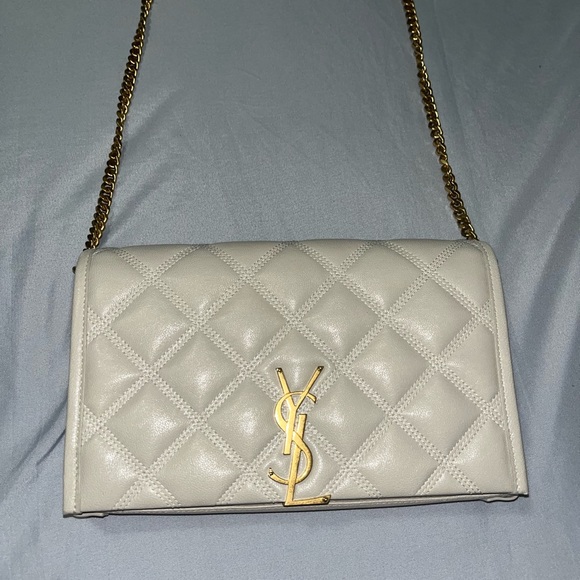 Saint Laurent Handbags - Saint Laurent Becky Chain Wallet in Quilted Lambskin